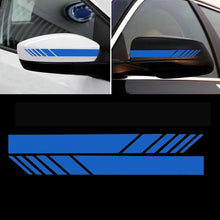 Load image into Gallery viewer, 2pcs=1set 5D Rear View Mirror Stickers PET Rearview Mirror Side Decal Stripe Warn Safety Carbon Fiber Car Accessries Car Sticker
