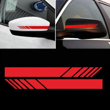 Load image into Gallery viewer, 2pcs=1set 5D Rear View Mirror Stickers PET Rearview Mirror Side Decal Stripe Warn Safety Carbon Fiber Car Accessries Car Sticker
