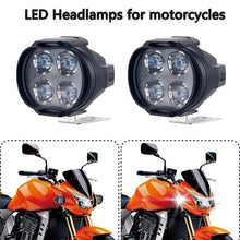 Load image into Gallery viewer, 2pcs Motorcycle LED Headlight 6500K 4 LED Fog Lights Motorcycle Safe Driving High-power Spot Lamp For Car UTVs Scooter Lighting
