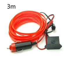 Load image into Gallery viewer, 3/5 Meters Car Interior Light Decorative Strip 12V Auto LED Strip EL Wire Rope Car Atmosphere Decor Lamp Flexible Neon Light DIY
