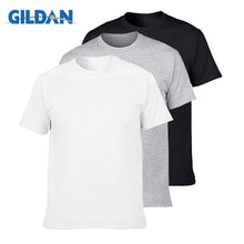 Load image into Gallery viewer, 3Pcs/lot GILDAN T Shirt Men Summer Short Sleeve O neck Mens T-shirt 100% Cotton t shirt Tops Mens Brand tshirt Plus size XS-3XL
