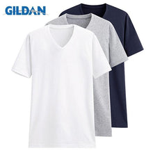 Load image into Gallery viewer, 3Pcs/lot GILDAN T Shirt Men Summer Short Sleeve O neck Mens T-shirt 100% Cotton t shirt Tops Mens Brand tshirt Plus size XS-3XL
