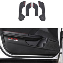 Load image into Gallery viewer, 4 pcs/set Car Door Anti-kick Anti-dirty Pad Carbon Fiber Leather Decoration Accessories For Honda Civic 2016 2017 2018 2019
