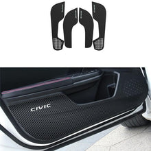 Load image into Gallery viewer, 4 pcs/set Car Door Anti-kick Anti-dirty Pad Carbon Fiber Leather Decoration Accessories For Honda Civic 2016 2017 2018 2019
