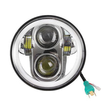 Load image into Gallery viewer, 5-3/4" 5.75 inch Motorcycle Moto LED Projector Full Halo Headlight For Dyna Sportster Softail

