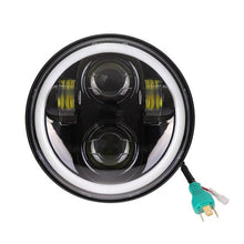 Load image into Gallery viewer, 5-3/4" 5.75 inch Motorcycle Moto LED Projector Full Halo Headlight For Dyna Sportster Softail
