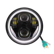 Load image into Gallery viewer, 5-3/4" 5.75 inch Motorcycle Moto LED Projector Full Halo Headlight For Dyna Sportster Softail
