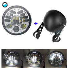 Load image into Gallery viewer, 5.75 inch 70W Led Headlight High Low Beam Motorcycles 5 3/4 White DRL Yellow Turn signal lights.
