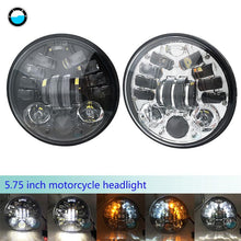 Load image into Gallery viewer, 5.75 inch 70W Led Headlight High Low Beam Motorcycles 5 3/4 White DRL Yellow Turn signal lights.
