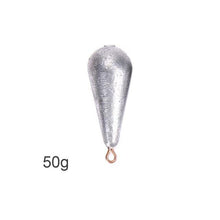 Load image into Gallery viewer, 5PCS/Lot Weight Size 10g/15g/20g/30g/40g/50g/60g  Water Droplets Lead Weights Fishing Oval Split Shot Lead Sinkers
