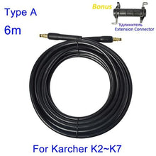 Load image into Gallery viewer, 6 10 15 meters High Pressure Washer Hose Pipe Cord Car Washer Water Cleaning Extension Hose for Karcher High Pressure Cleaner
