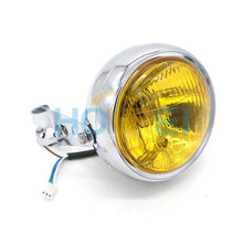 Load image into Gallery viewer, 6.5inch Motorcycle Retro headlight Metal 35W Halogen Front Head light Lamp bracket mask Kits For CG125 GN125 Harley Cafe Racer
