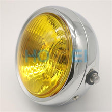 Load image into Gallery viewer, 6.5inch Motorcycle Retro headlight Metal 35W Halogen Front Head light Lamp bracket mask Kits For CG125 GN125 Harley Cafe Racer
