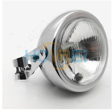 Load image into Gallery viewer, 6.5inch Motorcycle Retro headlight Metal 35W Halogen Front Head light Lamp bracket mask Kits For CG125 GN125 Harley Cafe Racer
