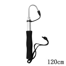 Load image into Gallery viewer, 60cm Or 120cm Stainless Steel Sea Telescopic Fishing Gaff Aluminum Alloy Spear Hook Fish Tackle Outdoor Fishing Tool
