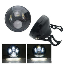 Load image into Gallery viewer, 7 Inch  60W DOT SAE E9 Motorcycle Headlamp  with angle eye Led  Headlight  7inch housing bucket trim ring.
