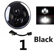 Load image into Gallery viewer, 7 Inch Motorcycles LED Headlights H4 High Low Beam Running Lights 6000K For motor Chopper Jeep Wrangler Offroad Light
