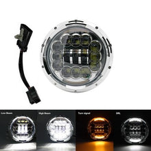 Load image into Gallery viewer, 7 Inch Motorcycles LED Headlights H4 High Low Beam Running Lights 6000K For motor Chopper Jeep Wrangler Offroad Light
