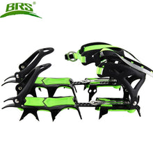 Load image into Gallery viewer, BRS 14 Teeth Claws Crampons Shoes Non slip Cover Ice Gripper Outdoor Ski Ice Snow Grips Hiking Climbing
