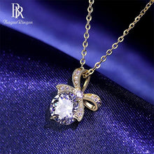 Load image into Gallery viewer, Bague Ringen New Arrivals Silver 925 Jewelry Women Necklaces Spinel Bow Pendant Silver Jewlery Wholesale Female Party Gifts
