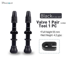 Load image into Gallery viewer, Bicycle 55mm Presta Valve for Road MTB Bicycle Tubeless Rim Brass Core Alloy Stem Tubeless Sealant Compatible
