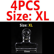 Load image into Gallery viewer, Bimoo 4PCS Clear Fly Tying CDC Feather Clips Dubbing Clip Hackle Holding Tools Fly Fishing Accessories S M L XL 25mm 35mm 45mm
