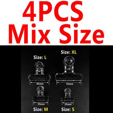 Load image into Gallery viewer, Bimoo 4PCS Clear Fly Tying CDC Feather Clips Dubbing Clip Hackle Holding Tools Fly Fishing Accessories S M L XL 25mm 35mm 45mm
