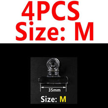 Load image into Gallery viewer, Bimoo 4PCS Clear Fly Tying CDC Feather Clips Dubbing Clip Hackle Holding Tools Fly Fishing Accessories S M L XL 25mm 35mm 45mm
