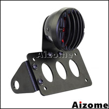 Load image into Gallery viewer, Black Motorcycle Side Mount Tail Light w/ License Number Plate Bracket For Harley Sportsters Bobber Chopper Rear Stop Light
