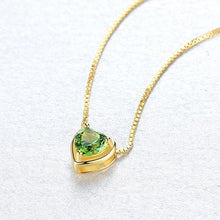 Load image into Gallery viewer, CZCITY New Design Pure 925 Sterling Silver Pendant Necklace for Women Trendy Exquisite 18K Plated Collar Mujer Colorful Jewelry
