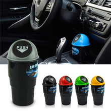 Load image into Gallery viewer, Car Mini Garbage Can Auto Creative Trash Can Vehicle Dust Holder Bin Box Spring Cover Universal Car Trash Can Accessories
