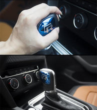 Load image into Gallery viewer, Car Styling Interior Car Gear Shift Handle Sticker Car Stall Decoration Glue sticker Rline LOGO For Volkswagen Blue Silver Black
