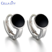 Load image into Gallery viewer, Cellacity Silver 925 Earrings Women Fine Jewelry With Black Gemstones For Charm Lady Female  Ear Drops Women Party Gift
