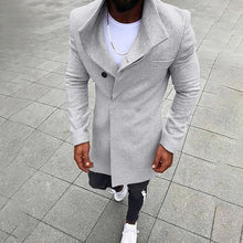 Load image into Gallery viewer, Coat For Men 2019 Winter Wool Jacket Men's High-quality Wool Coat Casual Slim Collar Woolen Coat Men's Long Trench Coat
