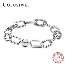 Load image into Gallery viewer, Colusiwei 2020 New Design Genuine 925 Sterling Silver Fashion Link Chain Bracelet &amp; Bangle Jewelry 16CM-19CM Pulseras Lobster
