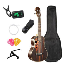 Load image into Gallery viewer, Concert Ukulele Kits 23 Inch Rosewood Ukulele 4 String Mini Hawaii Guitar With Bag Tuner Capo Strap Stings Picks For Beginner Mu
