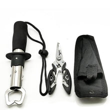 Load image into Gallery viewer, Cutter Plier Scissor Fish Gripper Plier Set Nipper Pincer Snip Fishing Lure Lipgrip Accessory Tool Clip Clamp Grabber Trigger
