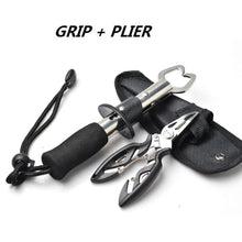 Load image into Gallery viewer, Cutter Plier Scissor Fish Gripper Plier Set Nipper Pincer Snip Fishing Lure Lipgrip Accessory Tool Clip Clamp Grabber Trigger
