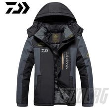 Load image into Gallery viewer, DAIWA Fishing Clothing Winter Autumn Winter Waterproof Warm Fishing Jackets Men Fleece Thick Outdoor Fishing Shirts M-9XL
