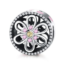 Load image into Gallery viewer, DALARAN Pink Flowers Series DIY Charms 925 Sterling Silver Beads Charm Fit Original Pandora Bracelets For Women Jewelry Making
