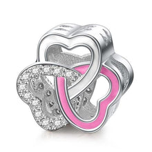 Load image into Gallery viewer, DALARAN Pink Flowers Series DIY Charms 925 Sterling Silver Beads Charm Fit Original Pandora Bracelets For Women Jewelry Making
