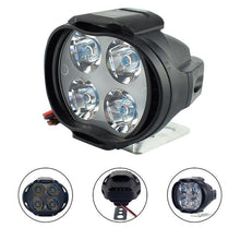 Load image into Gallery viewer, DC12V Motorcycle LED Headlight 6500K 4 LED Fog Lights Motorcycle Safe Driving High-power Spot Lamp For Car UTVs Scooter Lighting

