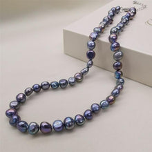 Load image into Gallery viewer, DMNFP398 Natural Freshwater Pearl Necklace Black/White/Pink/Purple Pearl Necklace Fine Pearl Jewelry For Women
