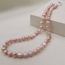 Load image into Gallery viewer, DMNFP398 Natural Freshwater Pearl Necklace Black/White/Pink/Purple Pearl Necklace Fine Pearl Jewelry For Women
