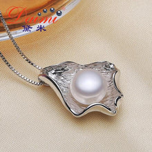 Load image into Gallery viewer, DMPFP116 10-11mm Pearl Pendant Necklace 925 Sterling Silver Pendant Women Designer Classcial Silver Pendant Necklaces
