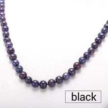 Load image into Gallery viewer, DMRU009 6-7MM Natural Freshwater Pearl Necklace Silver 925 Jewelry Necklace For Women
