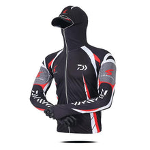 Load image into Gallery viewer, Daiwa Clothes Fishing Shirt Jacket Ice Silk Quick Dry Sports Clothing Sun Protection Face Neck Anti-uv Breathable Fishing Hooded
