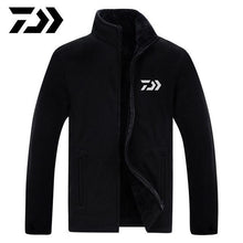 Load image into Gallery viewer, Daiwa Fishing Clothing Men Long Sleeve Autumn Winter Hiking Fishing Shirts Outdoor Warm Breathable Fishing Hoodies
