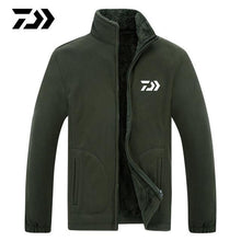 Load image into Gallery viewer, Daiwa Fishing Clothing Men Long Sleeve Autumn Winter Hiking Fishing Shirts Outdoor Warm Breathable Fishing Hoodies
