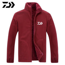 Load image into Gallery viewer, Daiwa Fishing Clothing Men Long Sleeve Autumn Winter Hiking Fishing Shirts Outdoor Warm Breathable Fishing Hoodies
